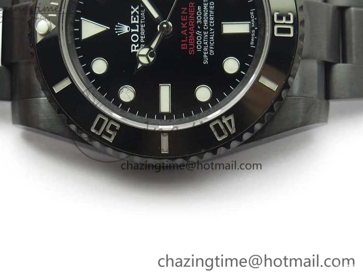 1:1 V6F Blaken Best 904L Date Submariner PVD Edition A2824 0322